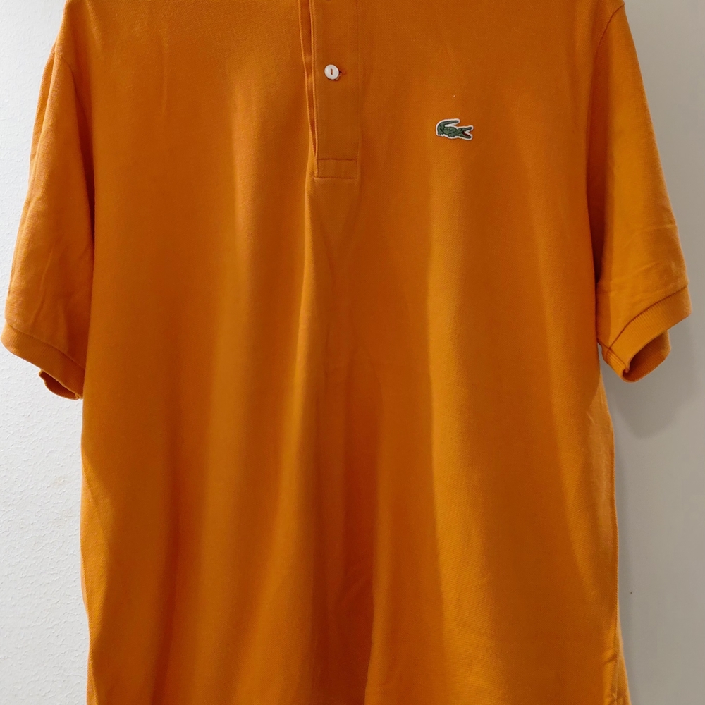Lacoste Men's Orange Polo Shirt